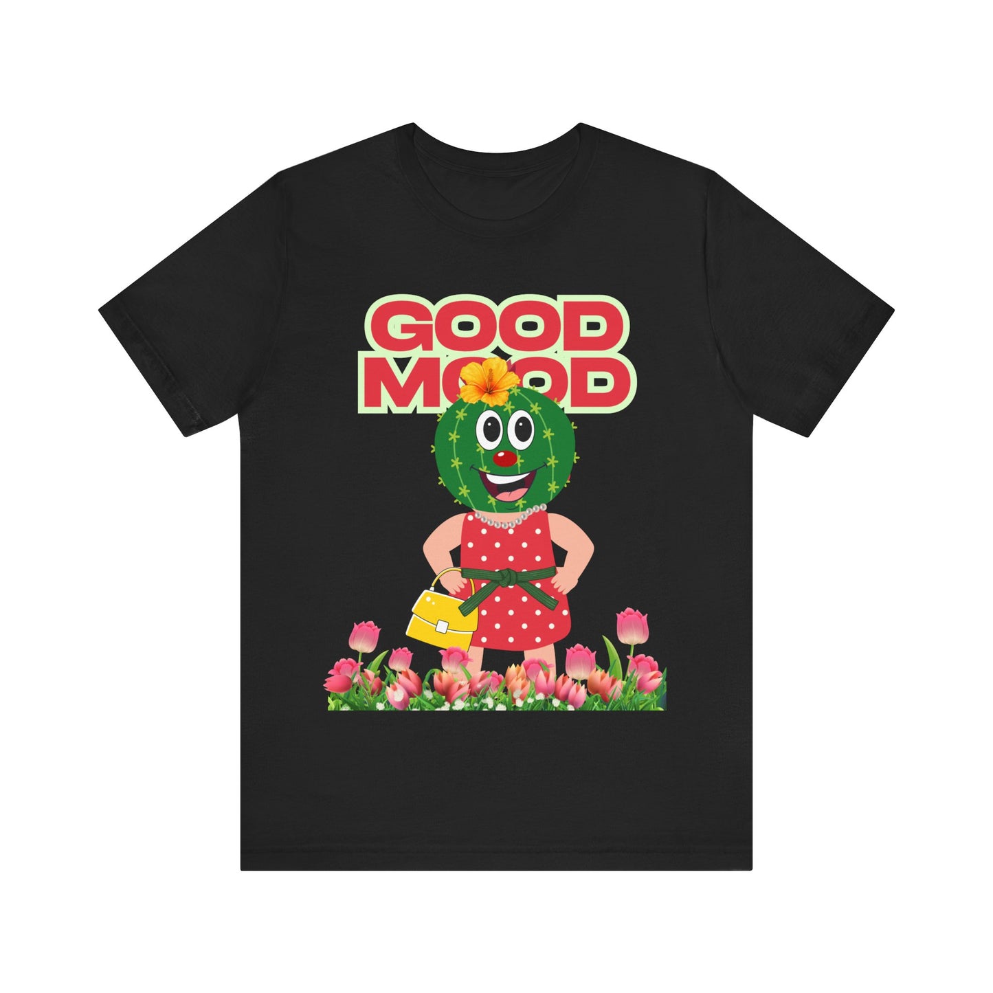 Good Mood, Cactus Tee - Unisex Jersey , Short sleeve T-shirt, Mother's day, Gift for Mom, Relax, Birthday gift, Vacation, Mom, Teens T-shirt, Calm day,