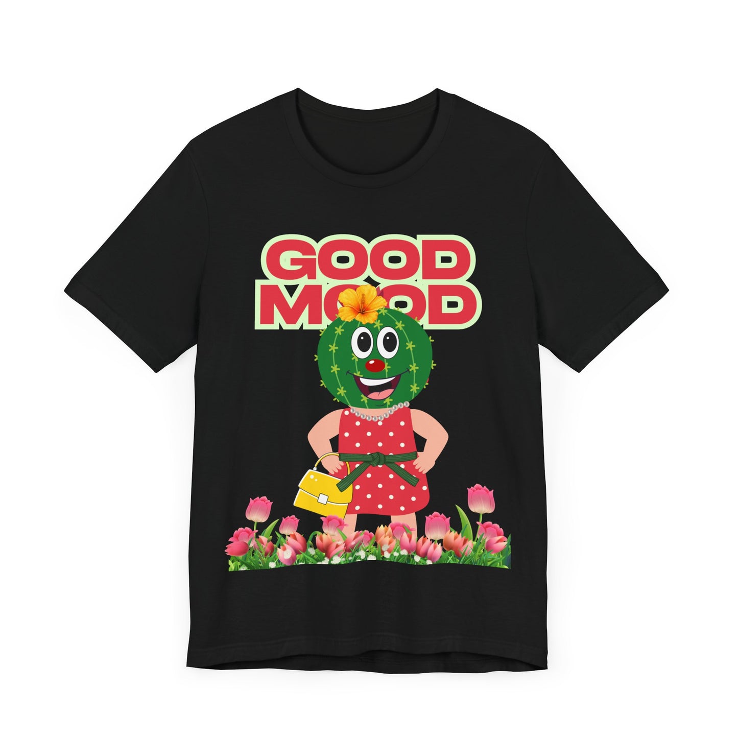 Good Mood, Cactus Tee - Unisex Jersey , Short sleeve T-shirt, Mother's day, Gift for Mom, Relax, Birthday gift, Vacation, Mom, Teens T-shirt, Calm day,