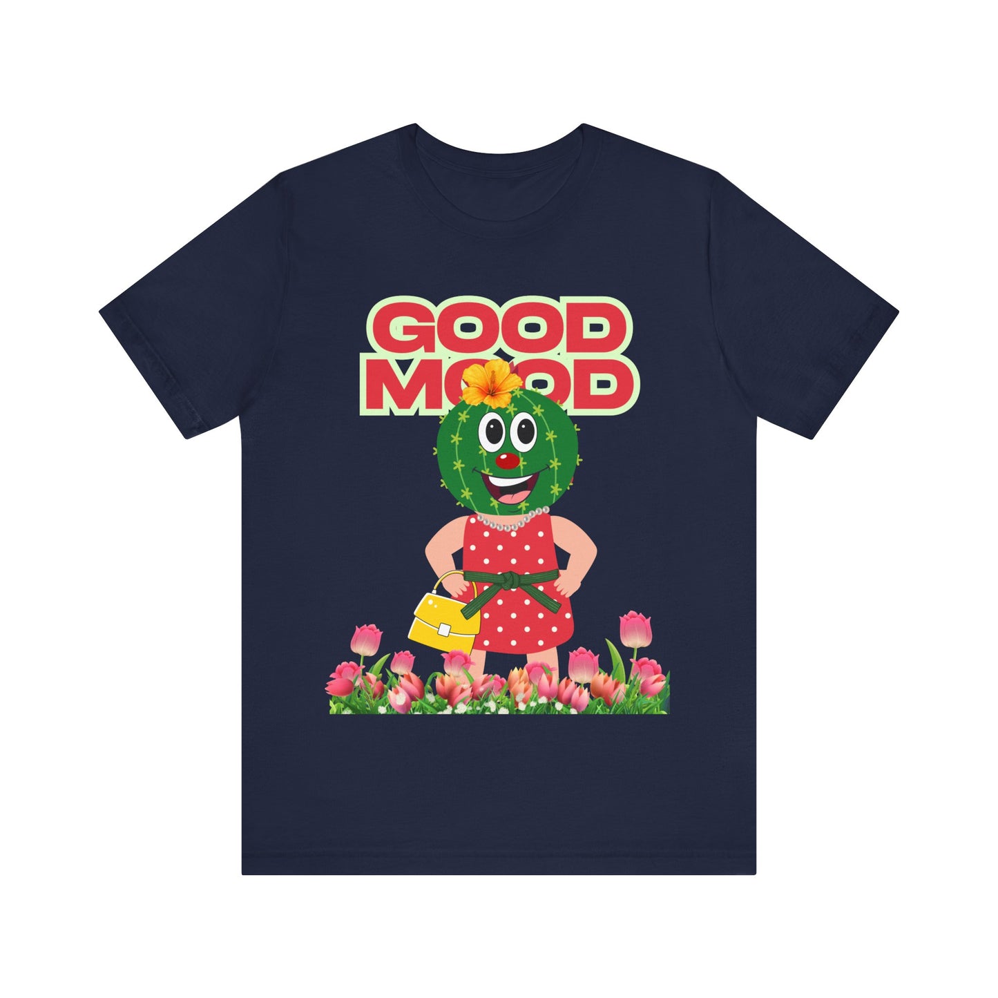Good Mood, Cactus Tee - Unisex Jersey , Short sleeve T-shirt, Mother's day, Gift for Mom, Relax, Birthday gift, Vacation, Mom, Teens T-shirt, Calm day,