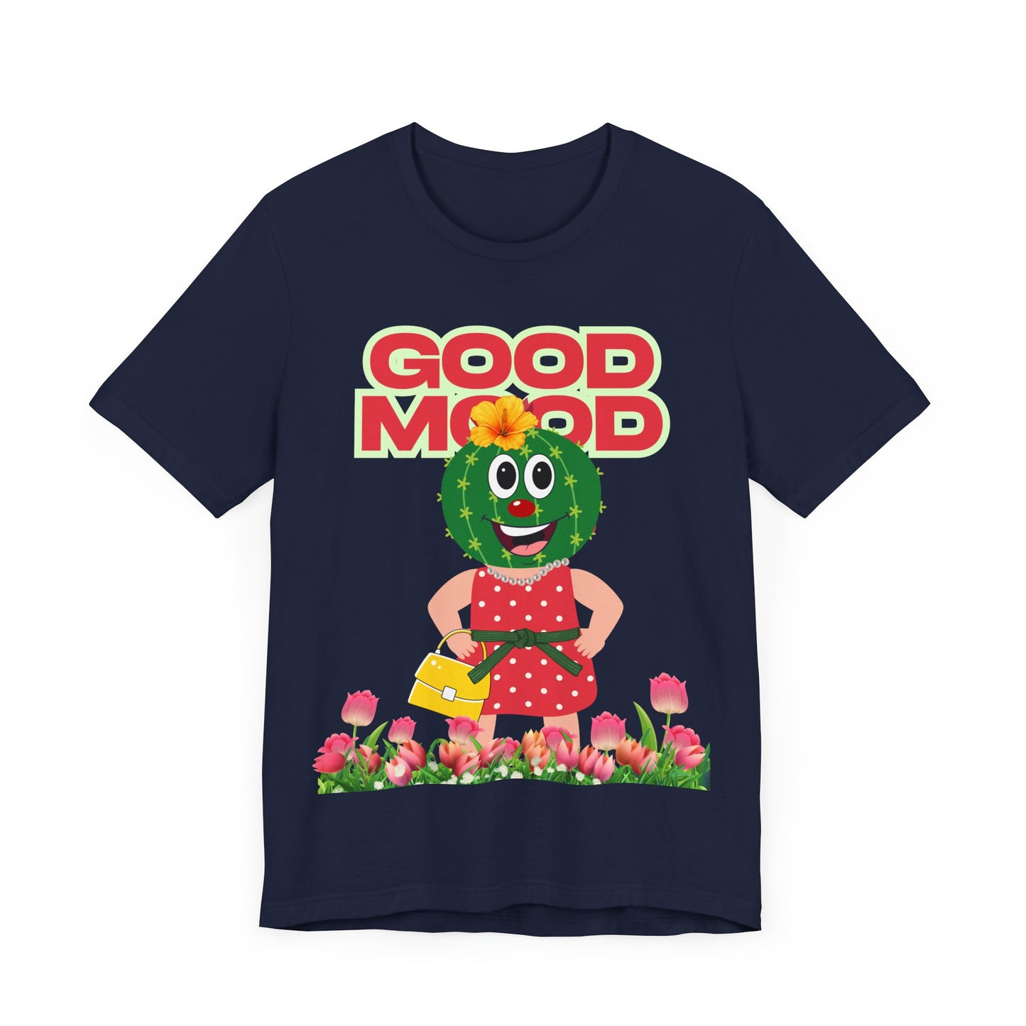 Good Mood, Cactus Tee - Unisex Jersey , Short sleeve T-shirt, Mother's day, Gift for Mom, Relax, Birthday gift, Vacation, Mom, Teens T-shirt, Calm day,