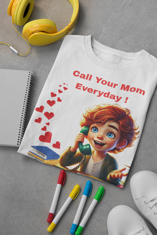 Call Your Mom Everyday !  Kids and Youths T- shirt
